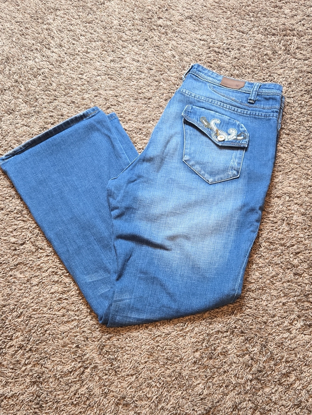 Vigoss Jeans Size 17 / 18 Embroidered Pockets Plus Size Jeans Denim Pants